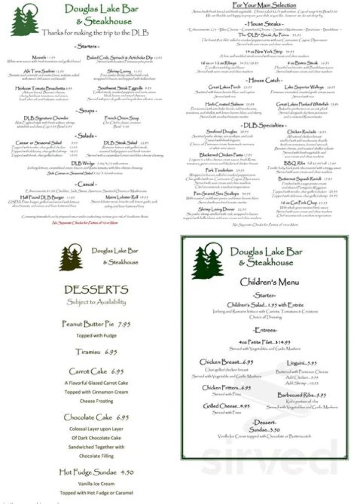 DLB Steakhouse Pellston MI: Gluten-Free Menu & Reviews